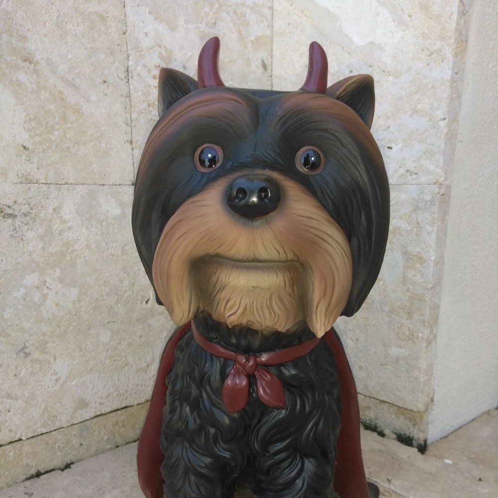 Halloween Devil Dog Statue